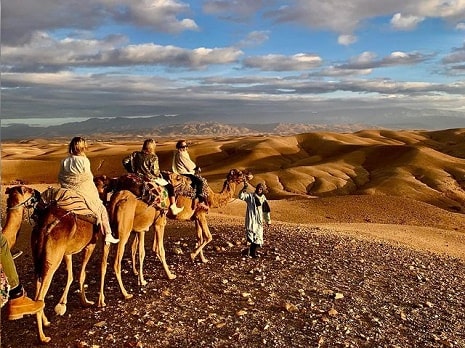 The agafay excursion with camel ride and quad adventure at sunset time